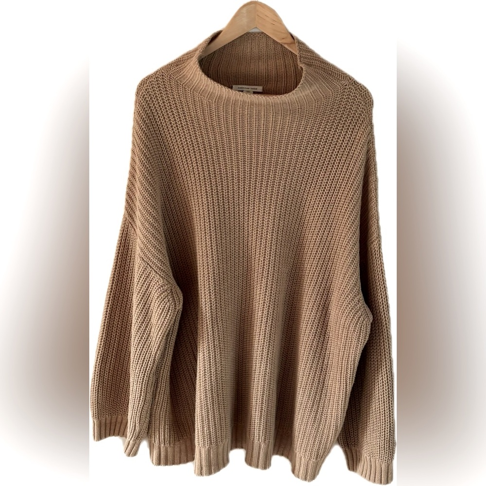 AMERICAN EAGLE Tan Knit Sweater